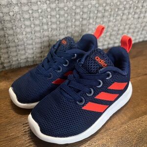 Size 5 baby/toddler adidas tennis shoes.